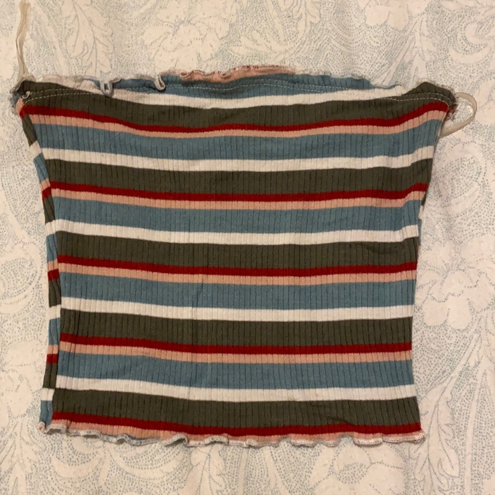 Soft Striped Tube Top